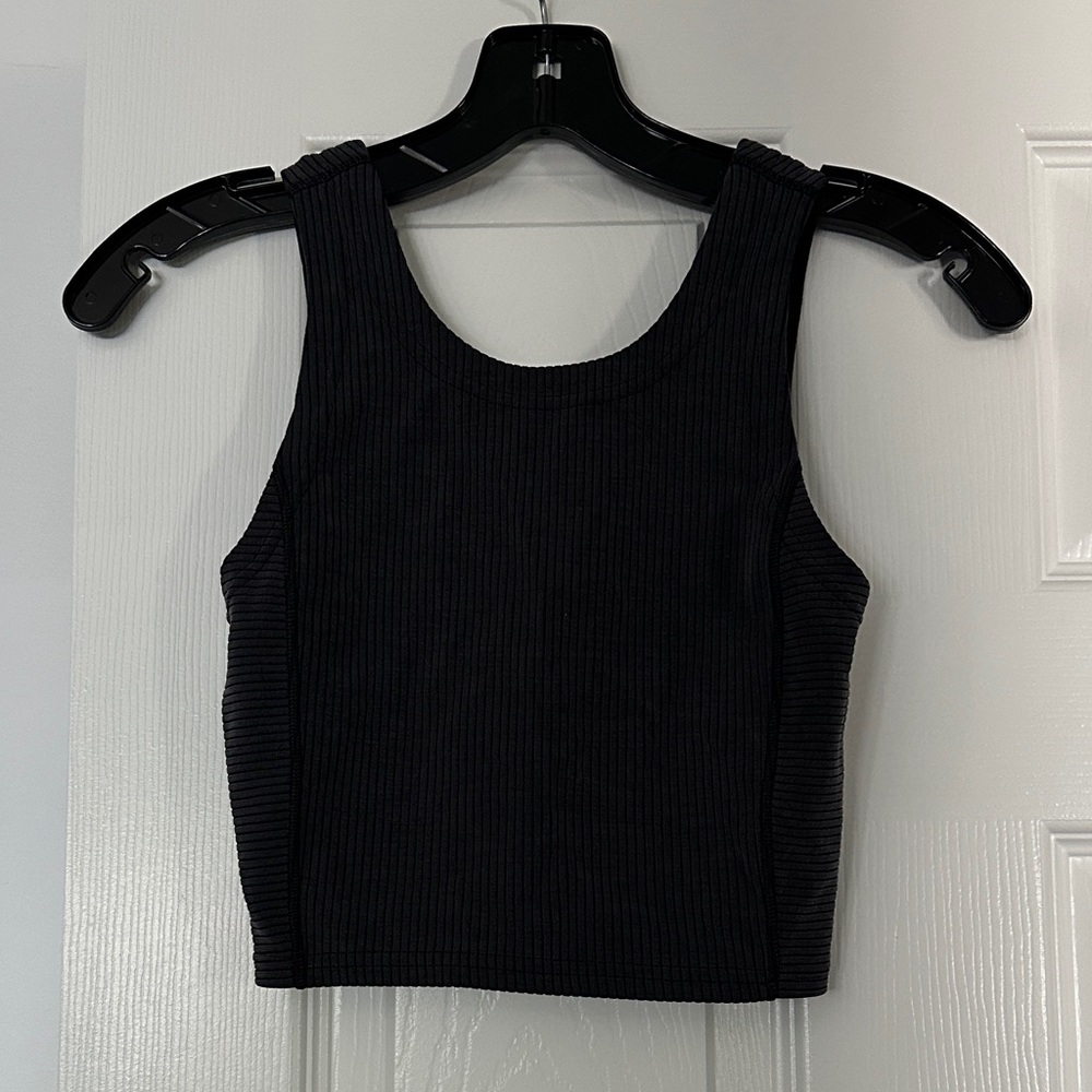 Lululemon Black Ribbed Women's Tank Top